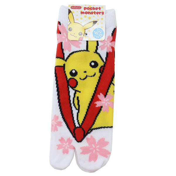 Traditional Flower Pikachu Socks - M