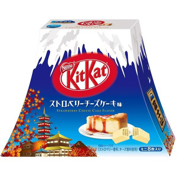 KitKat mini - Strawberry Cheesecake (8pcs box, Mount Fuji design)