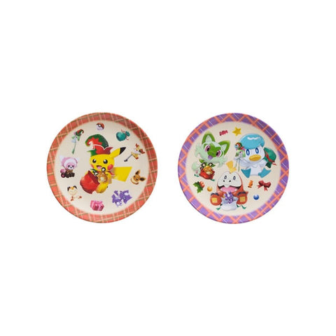 Melamine Plate 2-set "Pokémon Christmas Toy Factory"
