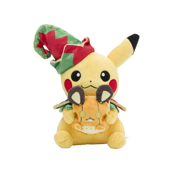 Plush "Pokémon Christmas Toy Factory" - Pikachu & Dedenne